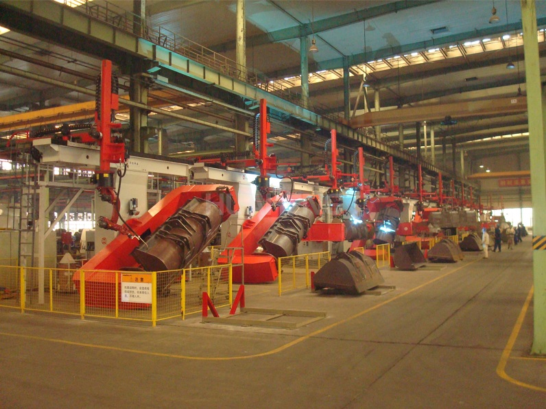 Loader Bucket Welding Line